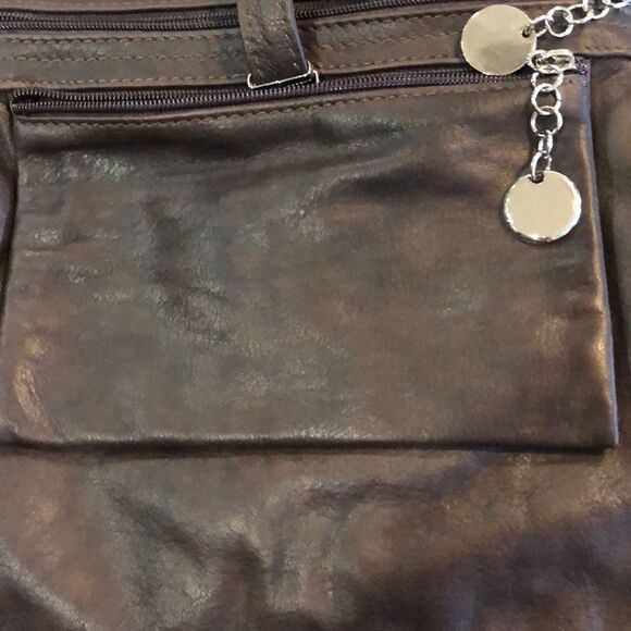 BORSE IN PELLE Brwn Leather Crossbody/Shoulder Bag - Picture 12 of 12